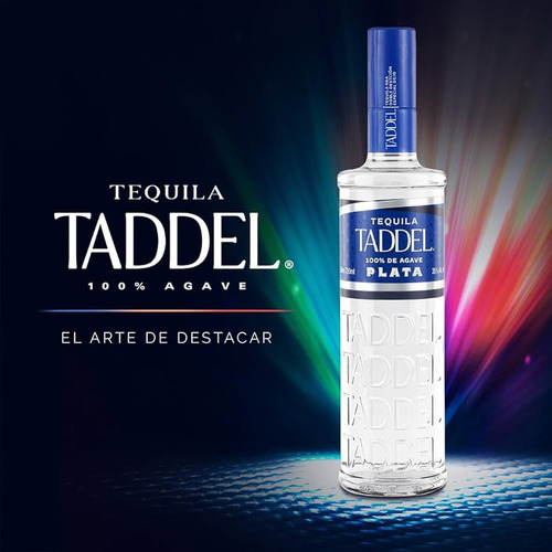 Paquete De 3 Tequila Taddel Plata 750 Ml