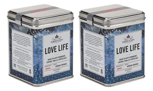 Love Life - Lata De Té Verde Con Fresa, Coco, Vainilla Y Arr