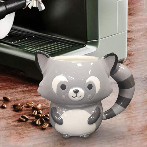 Yt Taza De Café De Cerámica, Taza De Leche De Té De Mapache