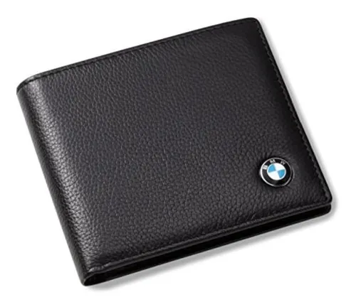Billetera Bmw En Cuero Genuino Con 3 Ranuras Con Logo Cuotas sin