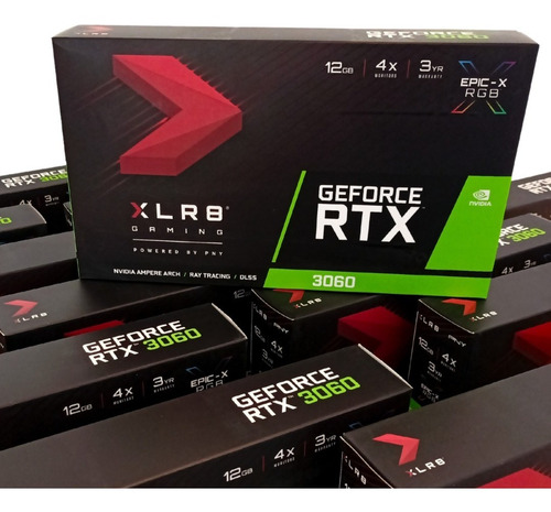 Imagen 8 de 10 de Placa De Video Nvidia Geforce 3060 12gb Xlr8 Pny Single Fan