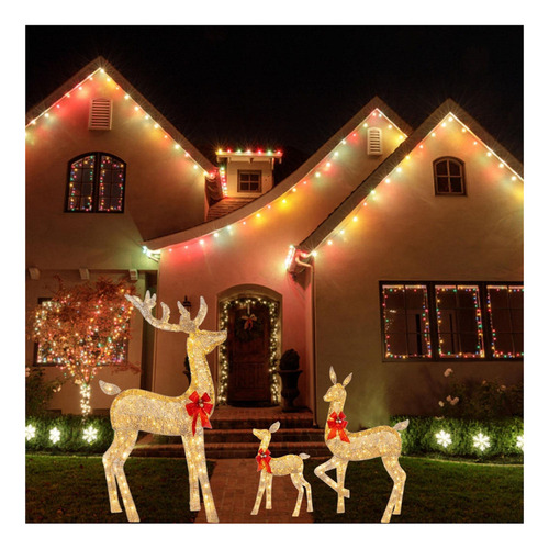 Decoración Navideña Led Luces De Navidad Decoración Reno
