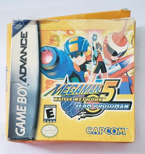 Megaman 5 Battlenetwork Team Protoman Gameboy Advance Re-pro (Usado)