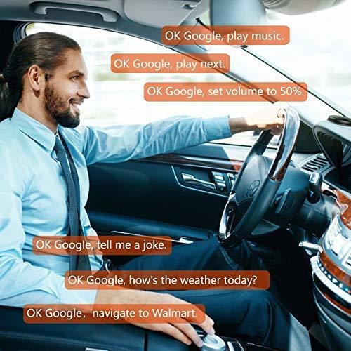 Halleast Car Voice Assistant Hands Bluetooth Kit Portable