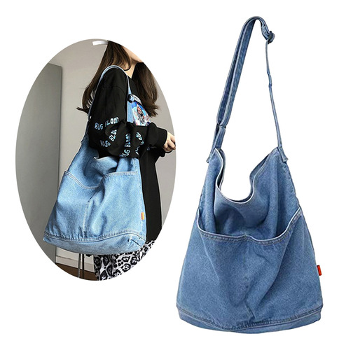 Bolso Bandolera De Hombro Con Jeans De Mezclilla