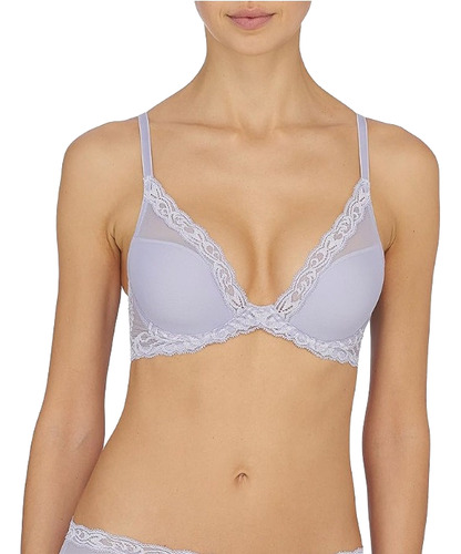 Natori Feather Contour Brasier Escote Profundo Polar Bue 34c