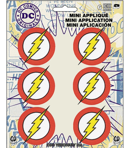 Aplicacion Dc Comics Originals Flash 6 Pat Ch Set Novedad 2 