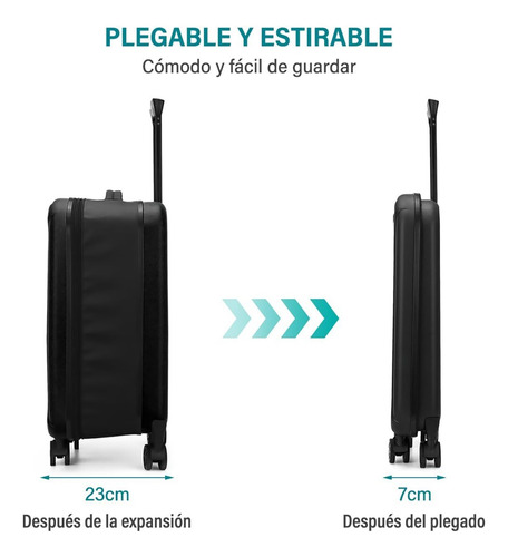 Maleta De Viaje Plegable Carry On Expandible Trolley Maletas