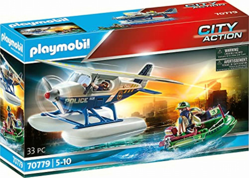 Playmobil Policía Hidroavión: Persecución De