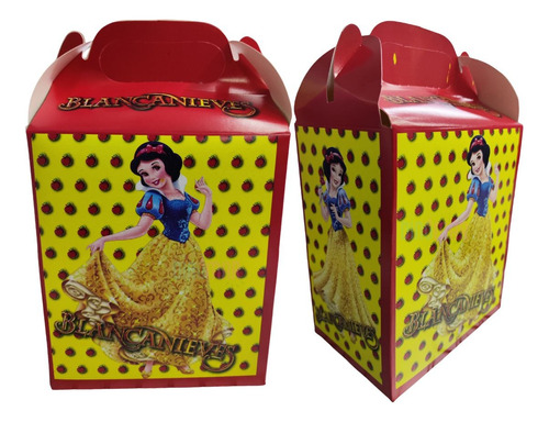 100 Caja Dulcera/lonchera Blancanieves. Fiesta,dulces,bolos