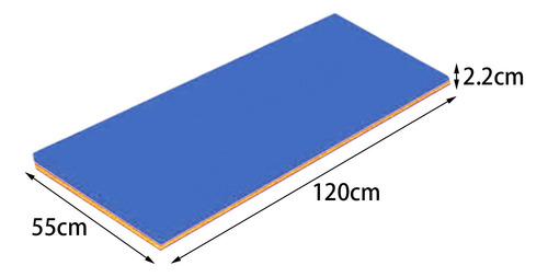 Colchoneta De Agua Flotador Para Piscina, Balsa Azul Naranja
