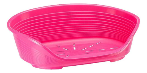 Cucha Plastica Para Mascota Perro Gato Ferplast Deluxe Fucsi Color Fucsia