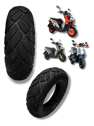 Llanta Trasero Para Moto Iron-red Premium Tracker Sin Cámara De 130-90-10 R 59 X 1 Unidad