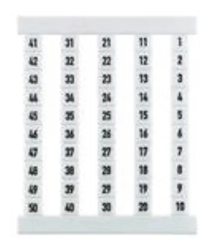 05 Cart.x39 Marcador Dekafix 5 Horiz. Nº 10 Branco Conexel 05 Cart.x39 Marcador Dekafix 5 Horiz. Nº 10 Branco Conexel
