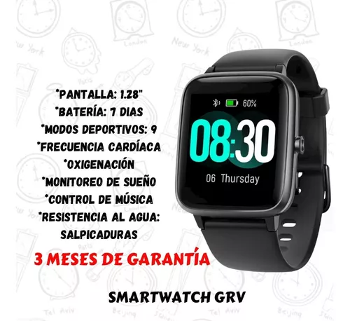 GRV Smartwatch, Pulsera Actividad Inteligente IP68 Impermeable