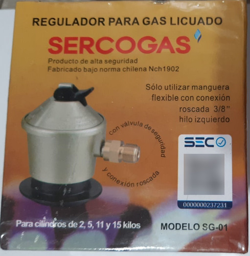 Regulador De Cocina Certificado