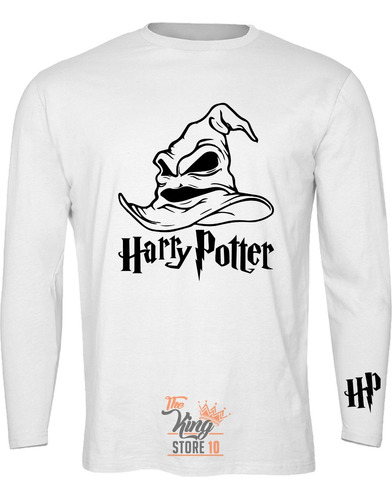 Polera Manga Larga, Sombrero Seleccionador, Harry Potter 