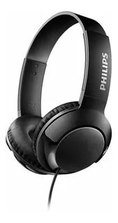 Philips Bass+ On Ear Headphones - Black (shl3070bk/27)