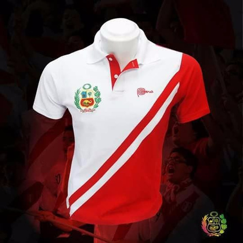 Camiseta Peruana Con Cuello Camisero En Algodón Pique