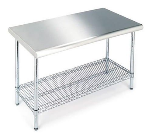 Mesa Cocina Acero Inoxidable Members 124x89x61