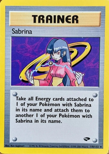 Cartas Pokemon Sabrina Gym Challenge