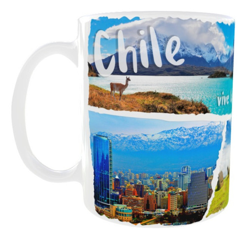 Tazón Paisajes De Chile Y Regiones Con Foto Personalizada