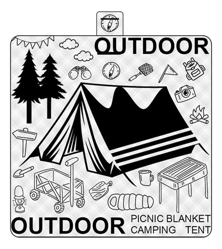 Alfombra De Picnic Impermeable Para Acampar Al Aire Libre