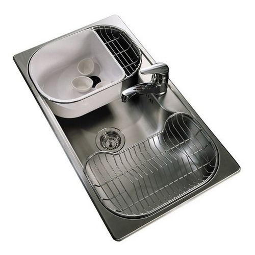 Pileta Bacha Cocina Johnson Luxor Si85 Satinada