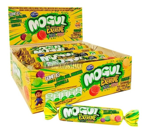 Mogul Extreme Gomitas Acidas Dulces Rollo 35 Gr Caja X 12srj