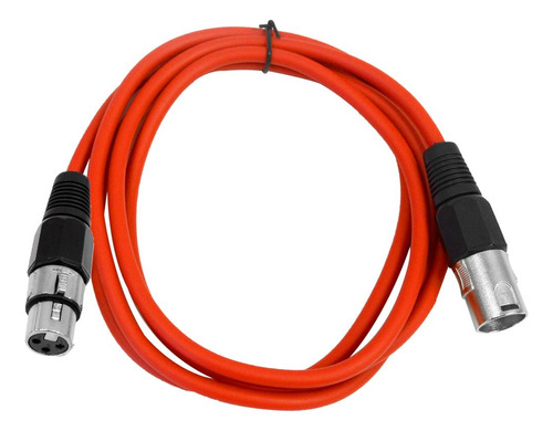 Sismica Audio  Saxlx6  Cable De Conexion 6 Rojo Xlr Macho