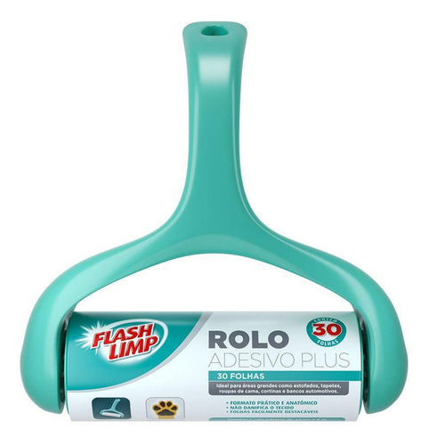 Rolo Adesivo Plus 30 Folhas Cst0061 Verde - Flash Limp