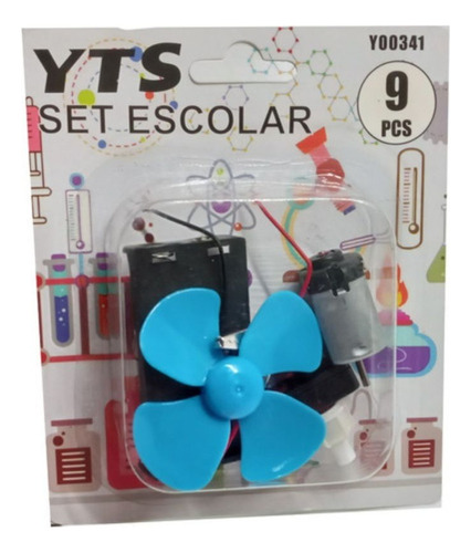  Set Escolar Circuito Eléctrico Con Helice , 9 Piezas Yts