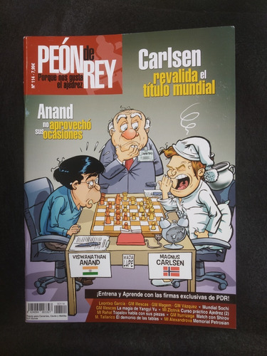 Revista Peón De Rey N°114: Carlsen, Anand