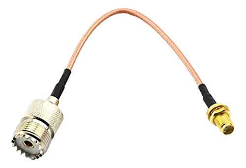 Imagen 7 de 11 de Cable De Antena Coaxial, Sma Macho A Uhf Hembra / Hembra