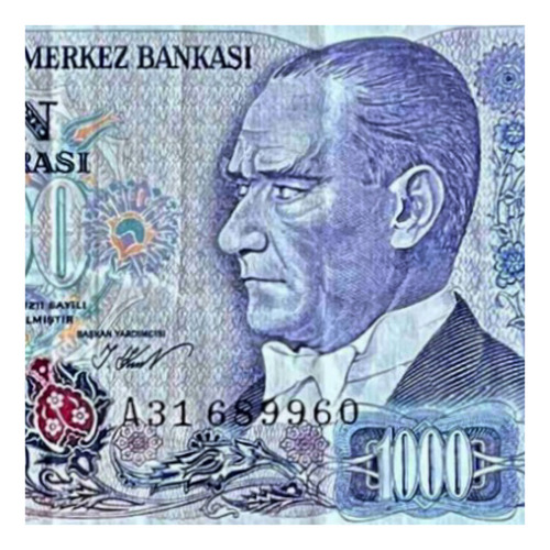 Turquia - 1000 Lirasi - Año 1986 - P #196 - Atatürk - A - E