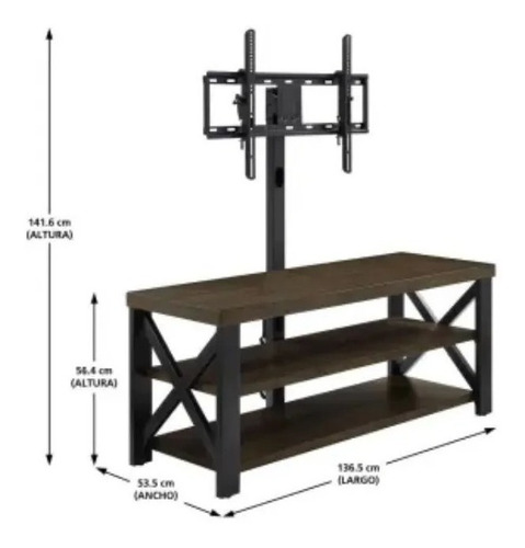 Consola Para Tv Con Soporte 3 En 1 Stand De Tv Moderno2