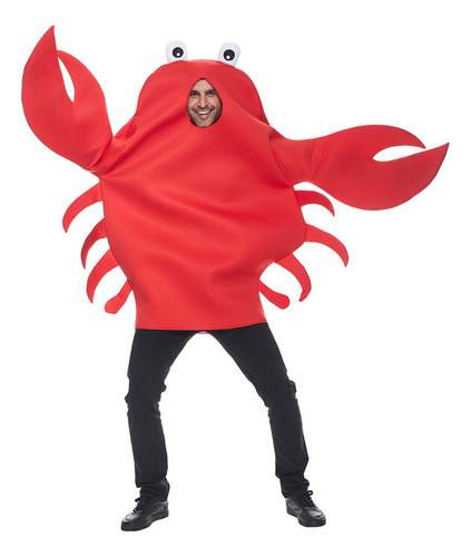Trajes Engraçados Para Festa Sea Life Red Crab Halloween