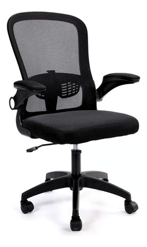 Cadeira De Escritorio Ergonomica Preta Com Estofado De Mesh Cor Preto Material Do Estofamento Espuma