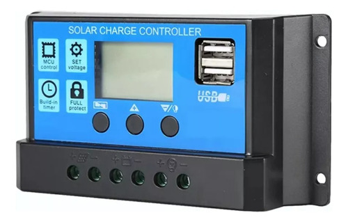 Controlador Regulador Carga Panel Solar 60a 12v/24v Cargador