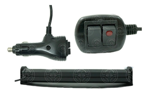 Barra Cob Codigo 2 Módulos Luz Led Roja/ Azul Estrobo Y Fija