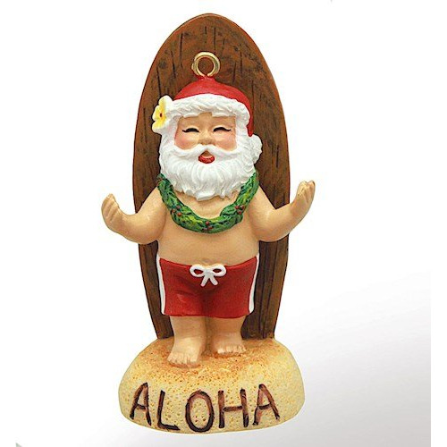 Isla Patrimonio Longboard Hawaiano De Papá Noel Navidad Ador