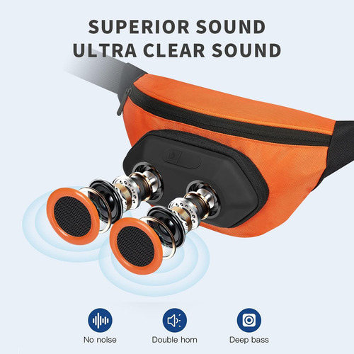 Riñonera Con Altavoz Bluetooth, Altavoces Bluetooth Portátil
