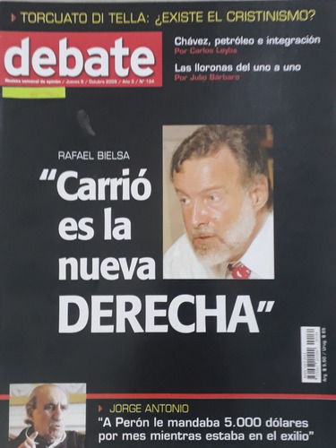 Revista Debate Carrió Es La Nueva Derecha