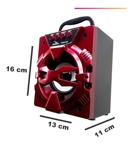 Caixa Caixinha Som Portátil Usb Bluetooth P2 Fm Mp3 Oferta