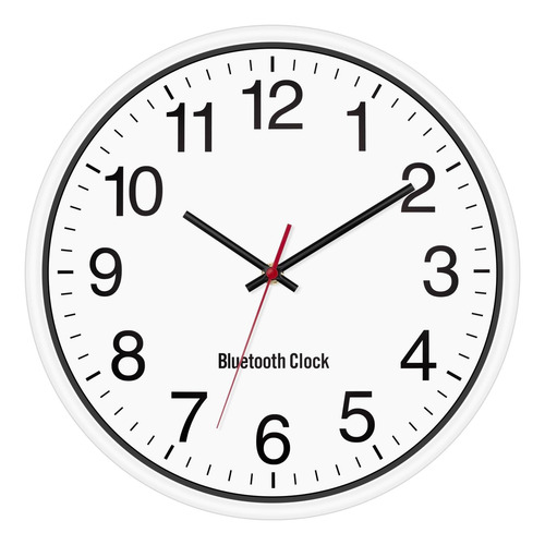 Reloj De Pared Foxtop De 12 Pulgadas Con Bluetooth, Sincroni