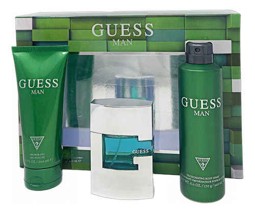 Guess Set De 3 Pz Para Hombre