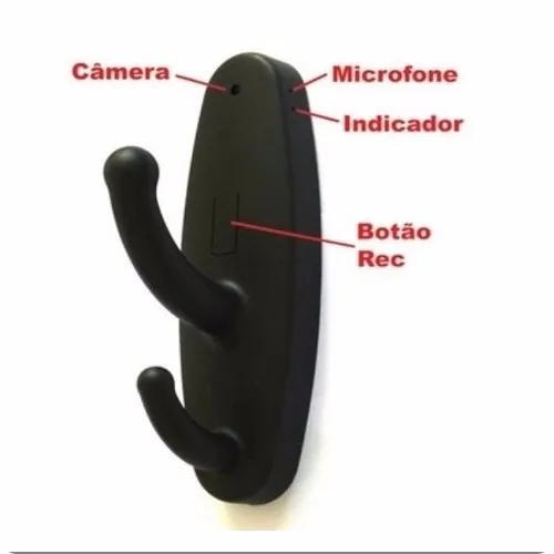 Cabide Espião Exelente Resolução Com Sensor De Movimento