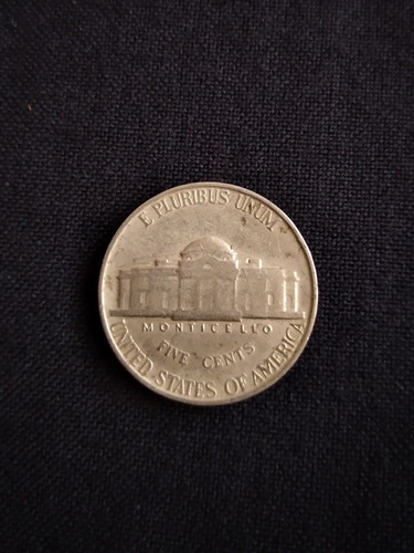 Moneda Five Cent Niquel Usa 1942. J