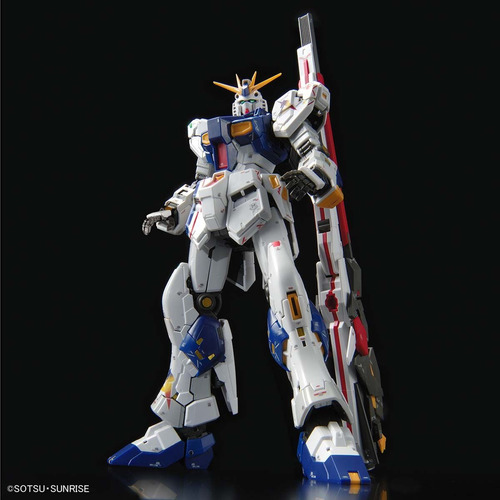 Figura de acción RX-93ff V Gundam de Bandai Gunpla Model Kit Real Grade Excitement Embodied