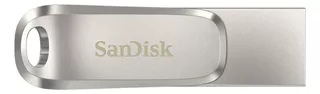 Pendrive SanDisk Ultra Dual Drive Luxe 256GB 3.1 Gen 1 plateado